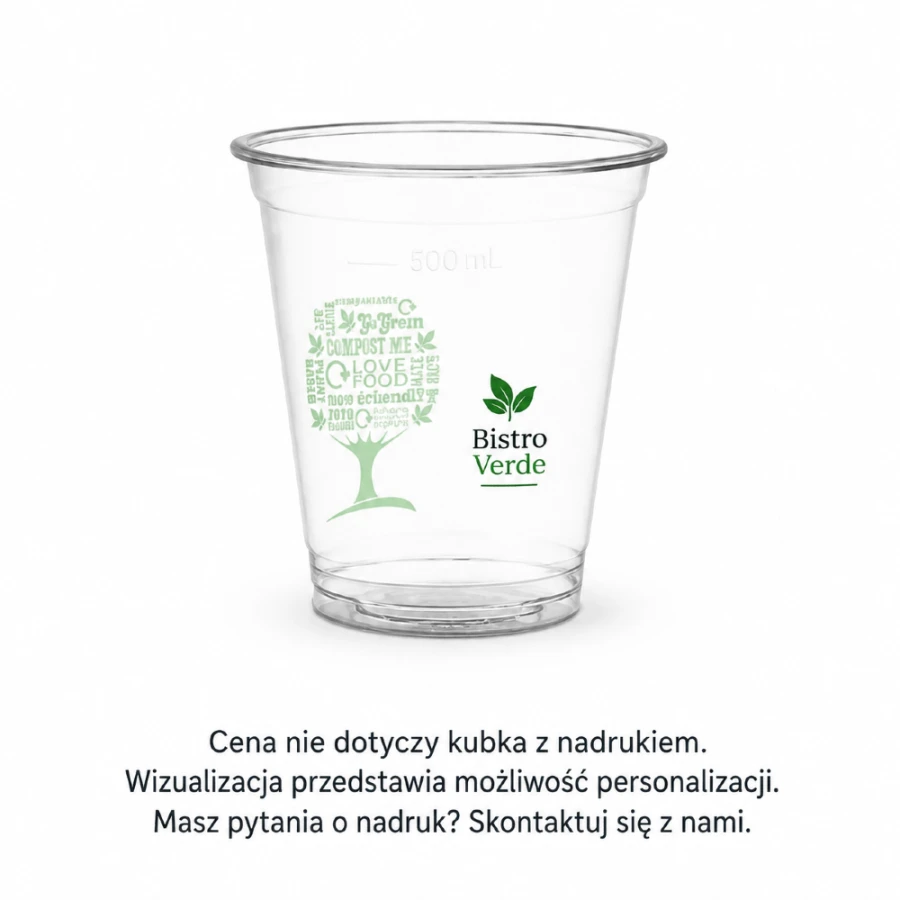 Kubek do napojów zimnych i deserków 300 ml fi 96 mm PLA - 50 sztuk