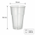 Kubek do napojów zimnych PLA transparentny 400 ml - 70 sztuk