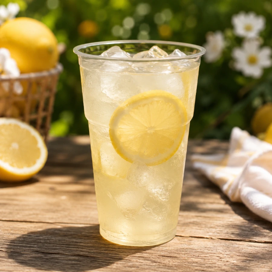 Kubek do napojów zimnych PLA transparentny 400 ml - 70 sztuk