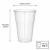 Kubek do napojów zimnych PP fi 95 mm krystaliczny 500 ml - 50 sztuk