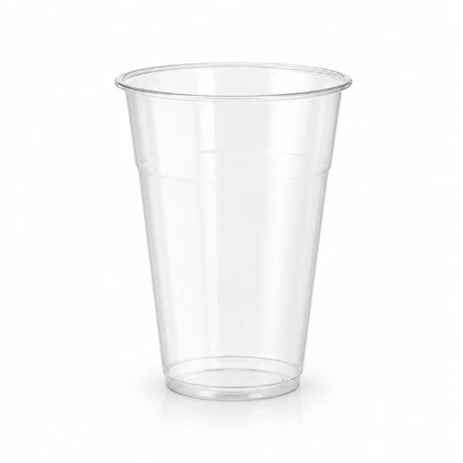 Kubek do napojów zimnych PP fi 95 mm krystaliczny 400 ml - 50 sztuk