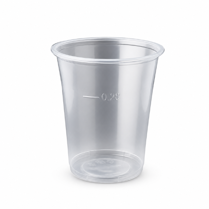 Kubek do napojów zimnych 300 ml PP krystaliczny - 50 sztuk