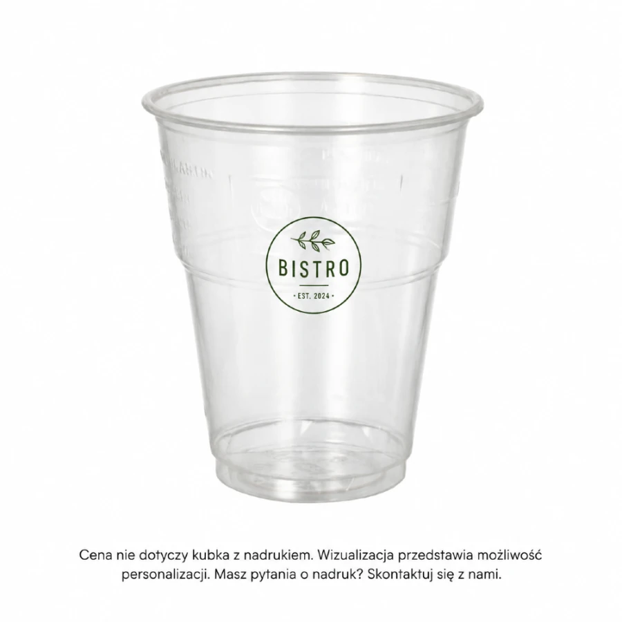 Kubek do napojów zimnych 300 ml krystaliczny - 25 sztuk