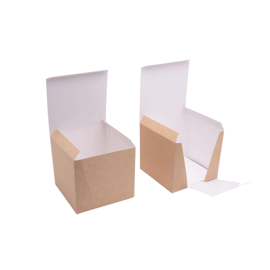 Burger box z wkładką 15,8 cm x 15,8 cm x 14,5 cm - 50 sztuk