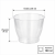Kubek krystaliczny do napojów 100 ml fi 6,8 cm - 15 sztuk