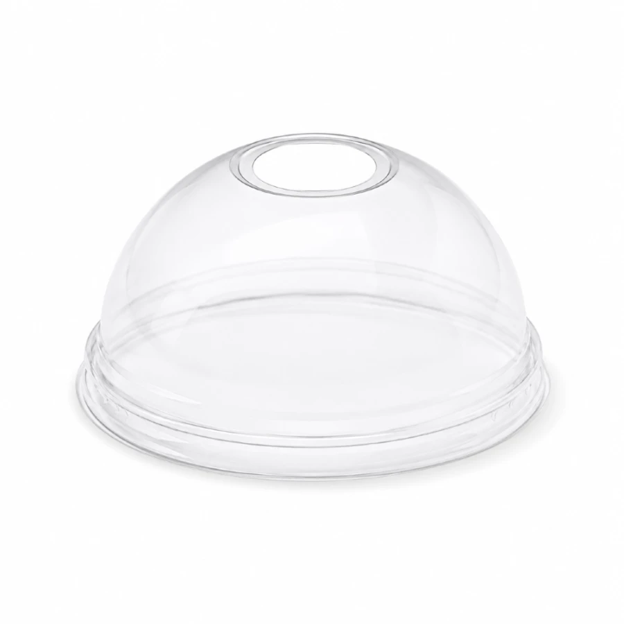 Pokrywka wypukła z otworem PET fi 82 mm - 50 sztuk