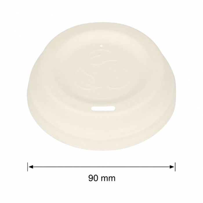Pokrywka płaska do kubka 90 mm - 50 szt.