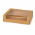 Tacka do sushi kartonowa kraft 4,5 cm x 19,5 cm x 14 cm - 25 sztuk