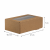 Pojemnik kartonowy kraft z oknem z PE 12,5 cm x 21 cm x 7 cm - 15 sztuk