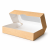 Pojemnik z kartonu z oknem 20 x 12 x 5 cm - 25 sztuk