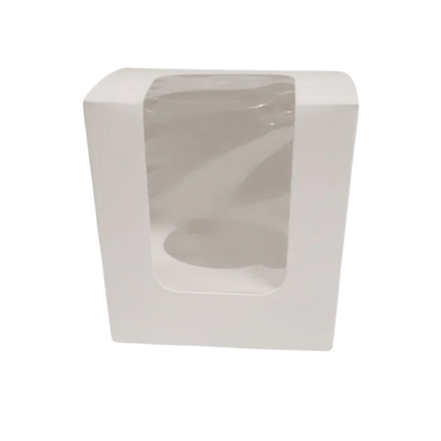 Pudełko na ciastko, muffina z okienkiem 9 cm x 9 cm x 9,5 cm - 100 sztuk