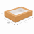 Pudełko na sushi z okienkiem kraft 26 cm x 19 cm x 6 cm - 50 sztuk