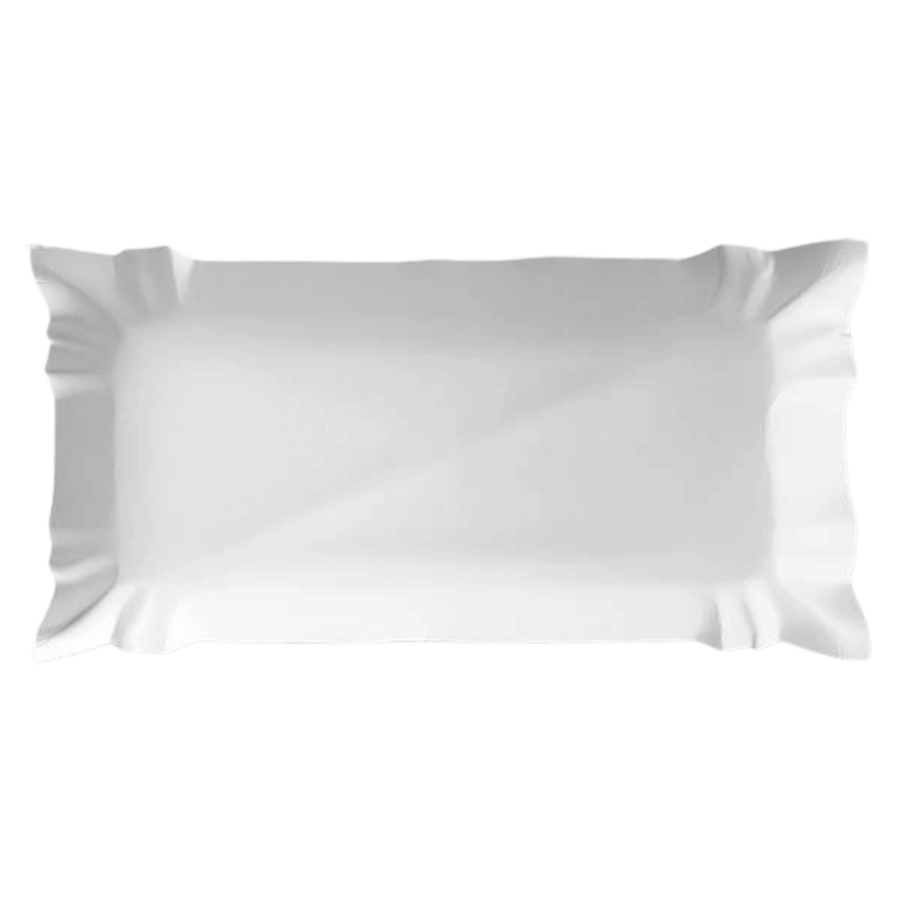 Tacka papierowa prostokątna biała Szaszłyk 14 x 25 cm - 500 szt.