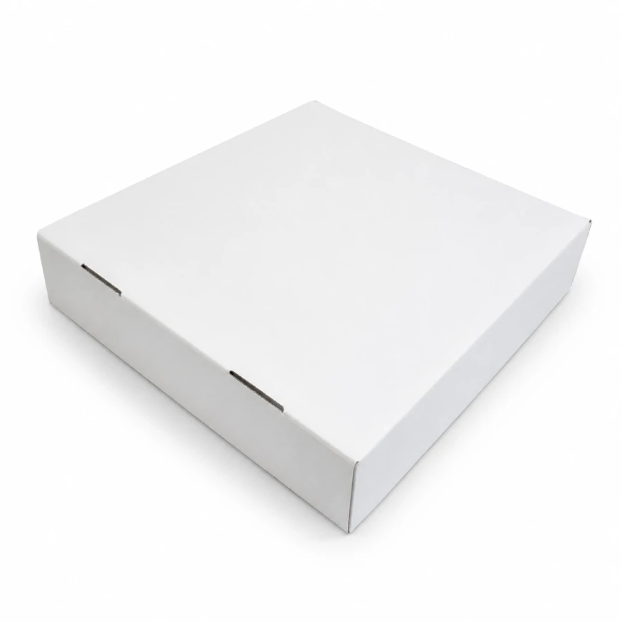 Pudełko na tartę 31 cm x 31 cm x 8 cm białe - 20 sztuk