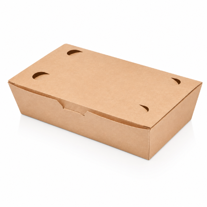 Food Box mały brązowy KRAFT, 20 x 10 x 5 cm - 100 szt.