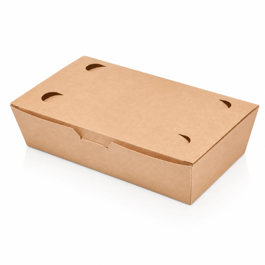 Food Box mały brązowy KRAFT, 20 x 10 x 5 cm - 100 szt.
