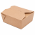 Lunch Box brązowy KRAFT 1600 ml, 20 x 14 x 6,5 cm - 50 szt.