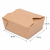 Lunch Box brązowy KRAFT 1600 ml, 20 x 14 x 6,5 cm - 50 szt.