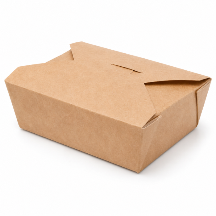 Lunch Box brązowy KRAFT 750 ml, 14 x 10 x 5 cm - 50 szt.
