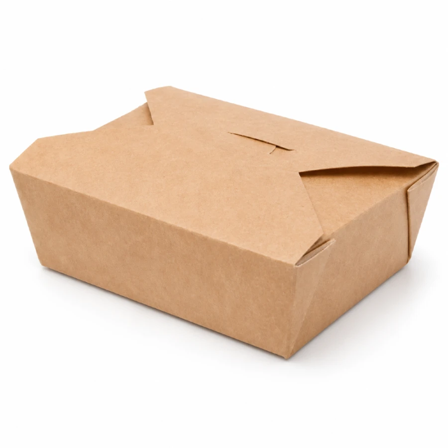 Lunch Box brązowy KRAFT 750 ml, 14 x 10 x 5 cm - 50 szt.