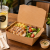 Lunch Box brązowy KRAFT 750 ml, 14 x 10 x 5 cm - 50 szt.