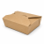 Lunch Box brązowy KRAFT 500 ml, 11 x 9 x 5 cm - 50 szt.
