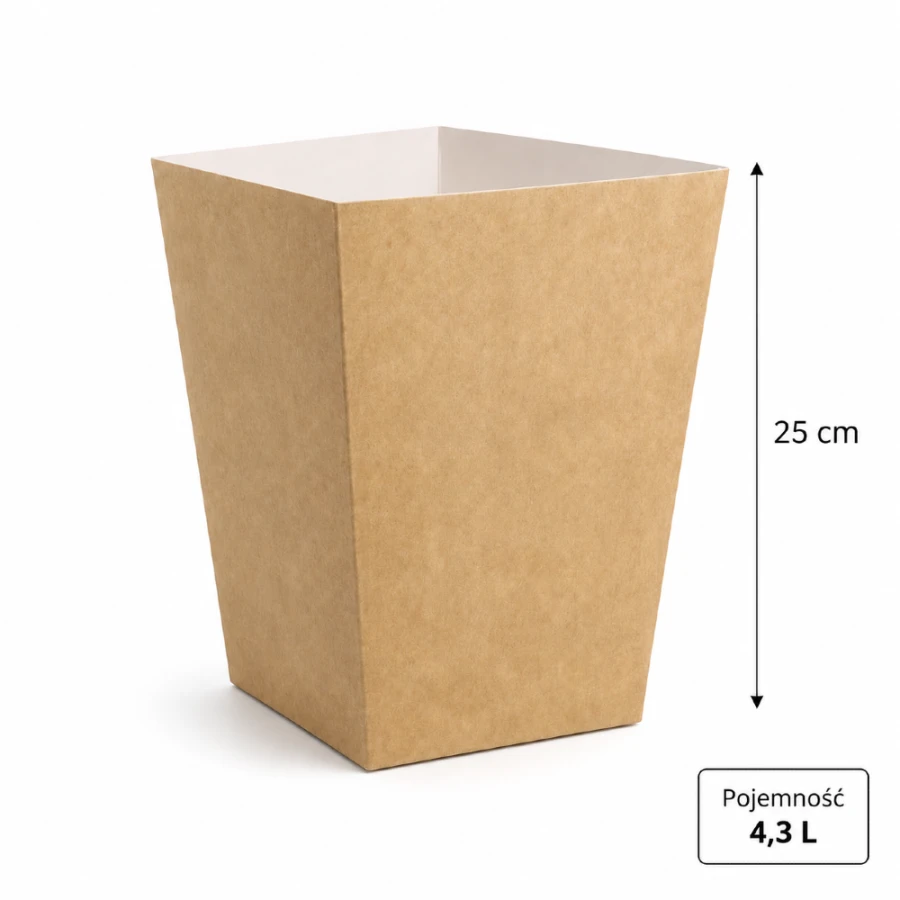 Kubełek papierowy 4,3L - 50 sztuk