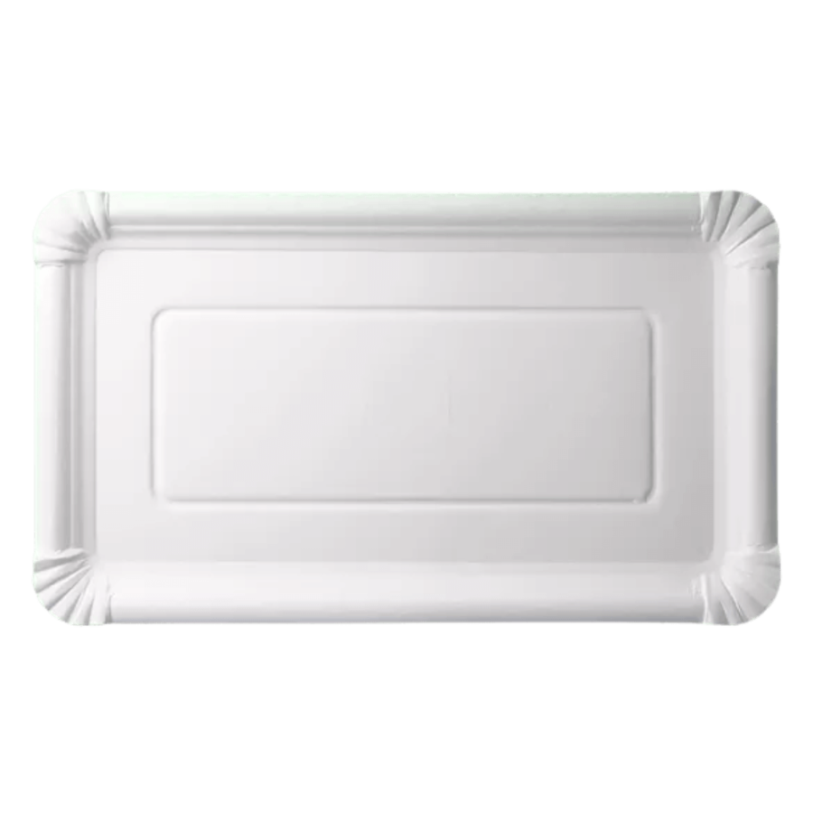 Tacka papierowa prostokątna biała, 33 x 19 cm - 125 szt.