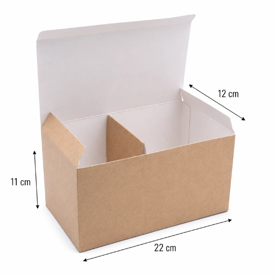 Kartonik duży wysoki 22 cm x 12 cm x 11 cm + wkładka 100 sztuk