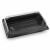 Pudełko do sushi z pokrywką rPET 16,7 cm x 9,3 cm x 4,5 cm - 50 sztuk