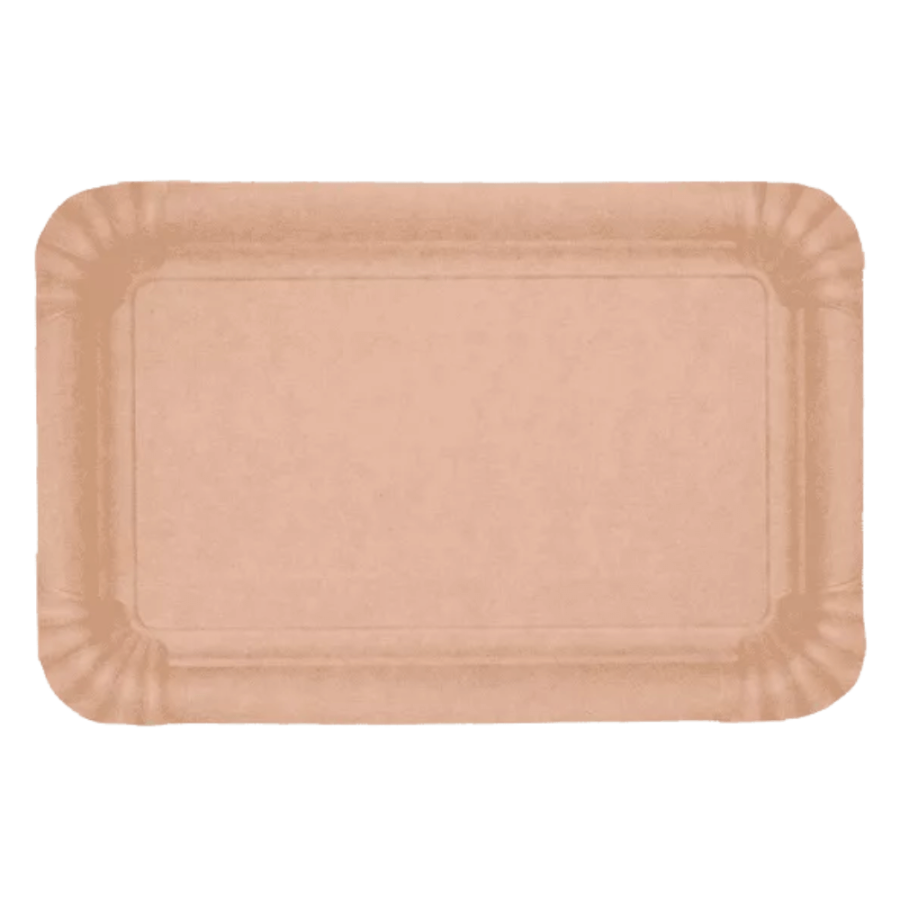 Tacka papierowa prostokątna KRAFT brązowa, 13 x 20 cm - 100 szt.