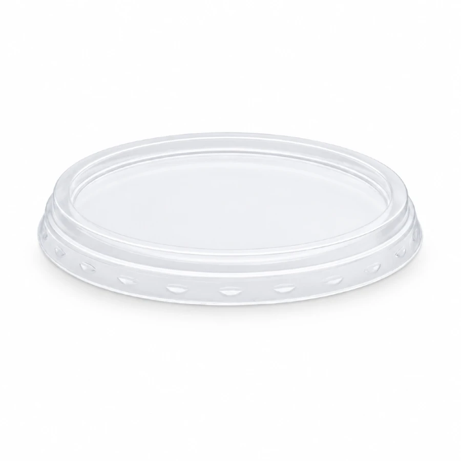 Pokrywka przezroczysta z PP do pojemnika, fi 115 mm - 50 sztuk