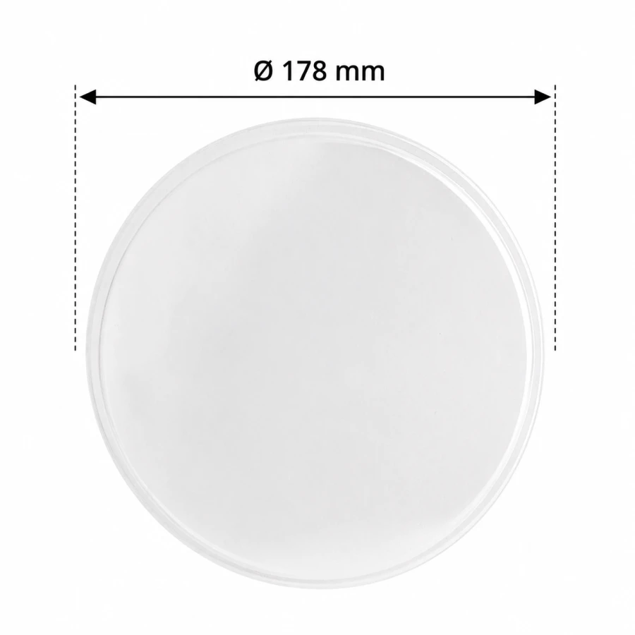 Pokrywka do pojemników PET,  fi 178mm transparentny - 50 sztuk