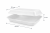 Opakowanie ze styropianu z pokrywką Menubox XPS 20,5 cm x 24 cm x 6,5 cm - 125 sztuk
