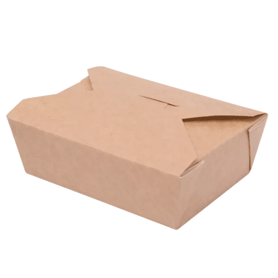 Lunch Box brązowy KRAFT 750 ml, 14 x 10 x 5 cm - 50 szt.