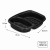 Pojemnik 1250 ml czarny dwudzielny 25,5 x 19 x 4,5 cm, PP - 40 szt.