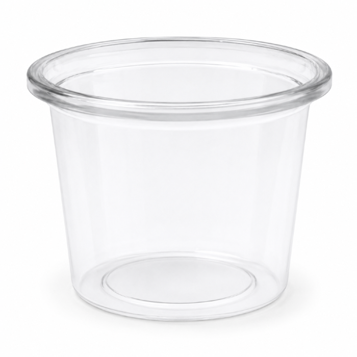 Pojemnik na sos 80 ml, fi 62,5 mm rPET - 100 szt.