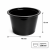 Miska czarna na zupę do zgrzewu fi 148 mm, 500 ml PP - 50 sztuk