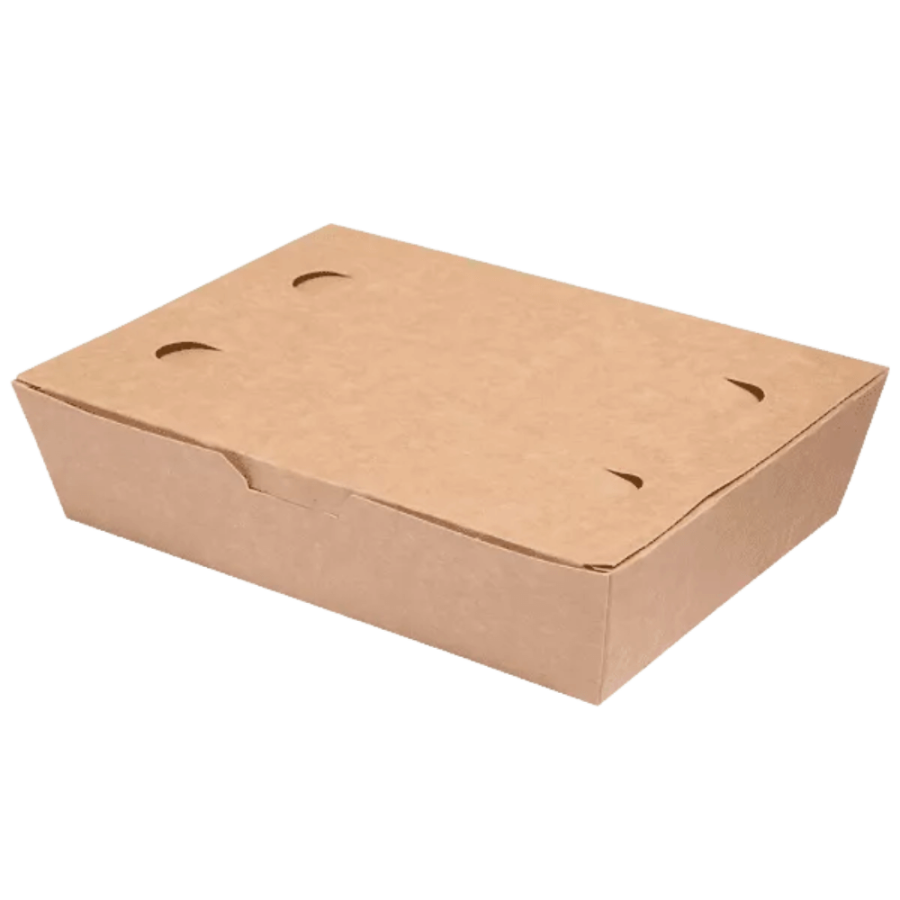 Food Box duży brązowy KRAFT, 20 x 14 x 5 cm - 100 szt.