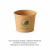 Pojemnik papierowy kraft 60 ml, fi 60 mm - 50 sztuk