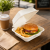 Opakowanie z trzciny cukrowej z pokrywką burger box 15,2 cm x 15,2 cm x 7,5 cm - 50 sztuk