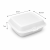 Opakowanie z trzciny cukrowej z pokrywką trzykomorowe 23 cm x 20,5 cm x 7 cm - 50 sztuk