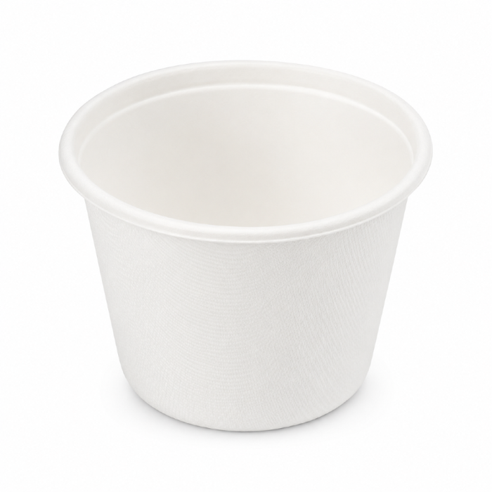Miska z trzciny cukrowej biała 350 ml fi 97 mm - 50 sztuk
