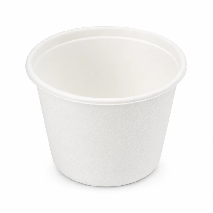 Miska z trzciny cukrowej biała 350 ml fi 97 mm - 50 sztuk