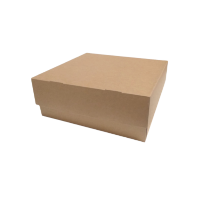 Pudełko na tartę 31 cm x 31 cm x 8 cm kraft - 20 sztuk