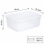 Pojemnik prostokątny PP 1000 ml 18 cm x 13,3 cm - 50 sztuk