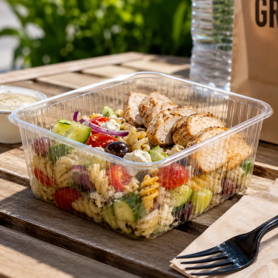 Pojemnik prostokątny PP 1000 ml 18 cm x 13,3 cm - 50 sztuk