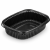 Pojemnik 1000 ml czarny 21,5 x 17 x 5 cm, PP - 40 szt.