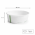 Miska papierowa biała z PLA 1000 ml fi 185 mm - 50 sztuk