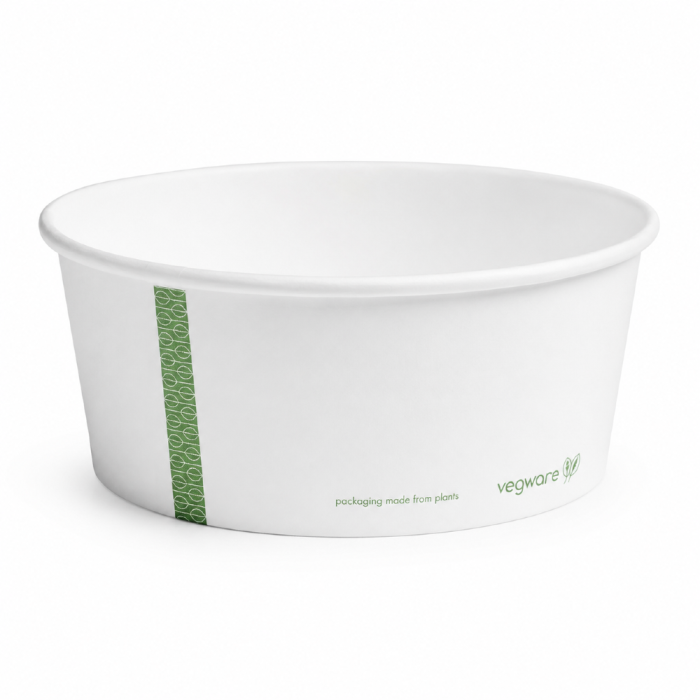 Miska papierowa biała z PLA 1000 ml fi 185 mm - 50 sztuk